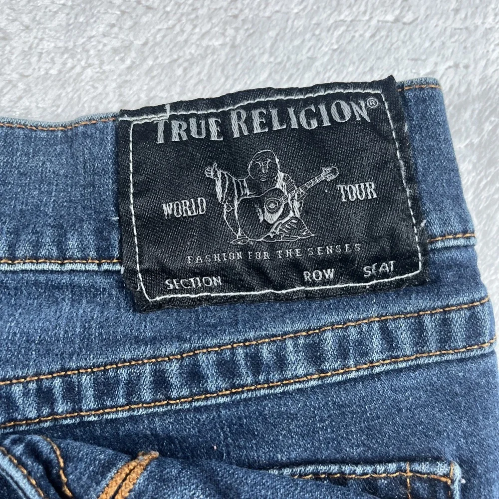 True Religion Ricky Mens Relaxed Straight Leg Jeans‎ Medium Wash Denim Size 38W